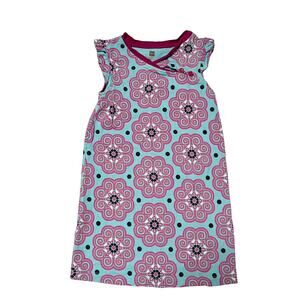 Tea Collection Wrap Neck Floral Dress Size 4